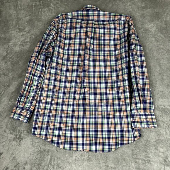 Lauren Ralph Lauren Men Large Black Label Colorful Plaid Long Sleeve Button Down - Picture 9 of 9